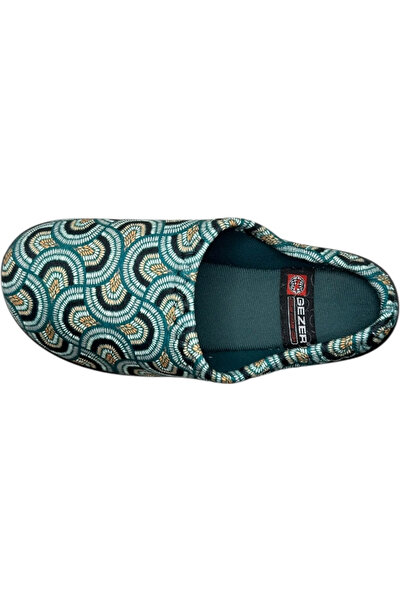 GEZER Γυναικείες παντόφλες, γεωμετρικό σχέδιο, άνετες και ζεστές, μαλακή σόλα, μέγεθος 38, 24 εκ.