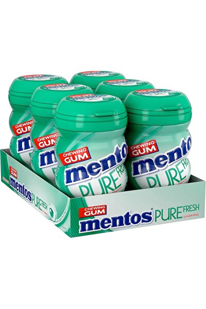Mentos Fresh Sugar Free Spearmint Chewing Gum, 6 X 87.5g - Pack of 1