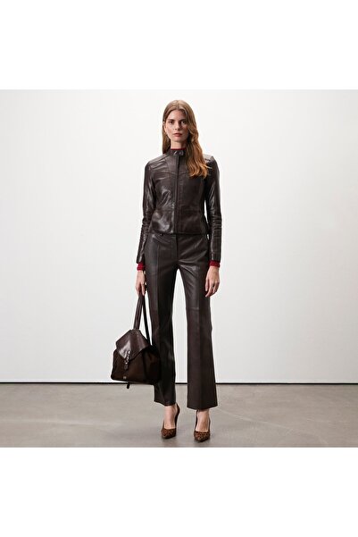 Desa Alenna Brown Women's Leather Jacket