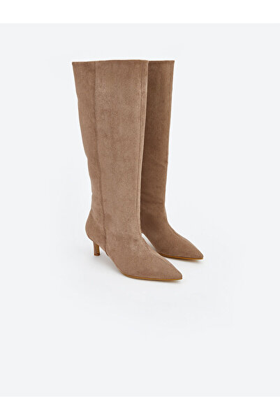 LC Waikiki Koor Suede Look Heeled Women's Boots