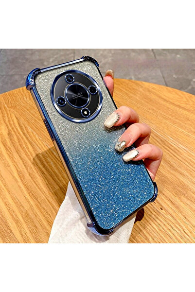 Generic Glitter Case for Honor X9D 5G ，Plating Edge，Ultra Slim，Luxury Gradient Shockproof Honor X9D Cover