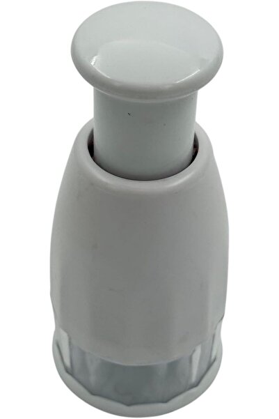 B&D Manual Vegetable Chopper 10 cm, Gray Plastic with Transparent Base