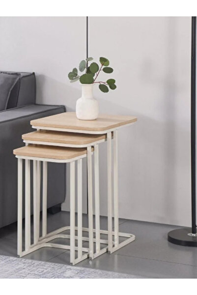 BEC30 Modern 3-piece nesting table set - space-saving design