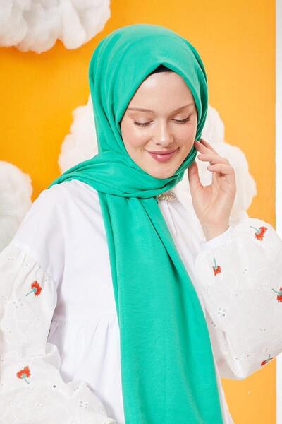 Levidor Pine Green Cotton Cazz Shawl