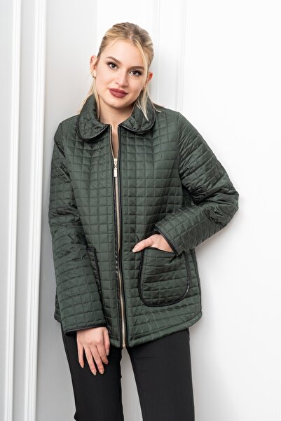 MissVina معطف كلاسيكي مبطن بجيوب 2614