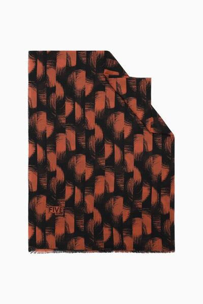 Levidor Orange Relax Spiral Batik Shawl
