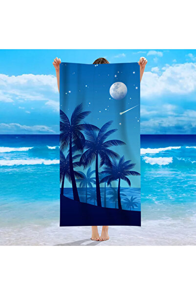 DOMEET Beach Towel, 150*75cm Microfiber Lightweight Thin Beach Towel for Adults Kids,Sand Free Quick Dry Su