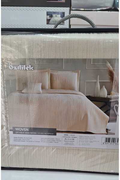 Özdilek Tek Kişilik Yatak Örtüsü Woven Krem