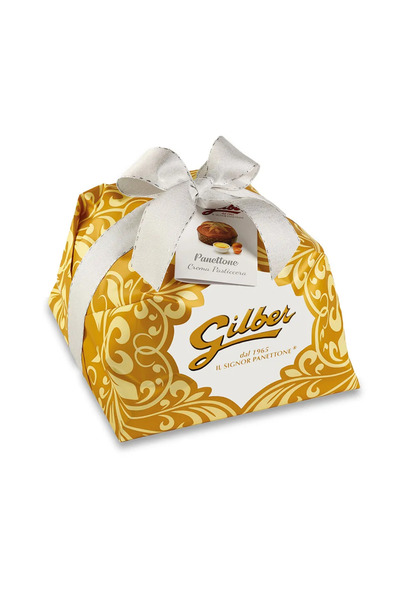 Gilber Artisanal Italian Panettone Crema Pasticcera (Vanilla Cream) 1kg - hand packed
