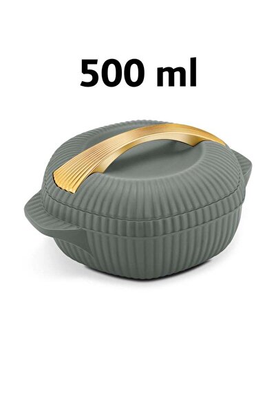 Badraig Set of 3 Inner Stainless Steel Hotpot (500 ml, 1000 ml, 1500 ml) Dark Grey/Gold