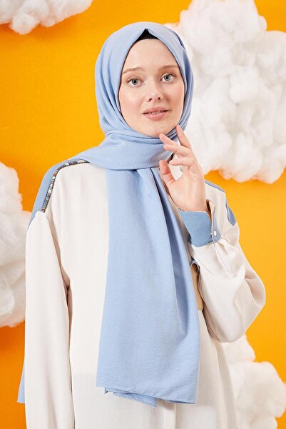 Levidor Buz Mavisi Pamuk Cazz Şal