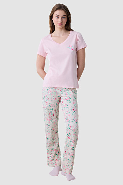 Penti Pink Roses Floral Pyjama Set