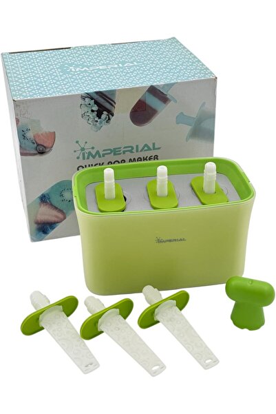 Imperial Fast Pop Maker, 3 Popsicle Molds, Green