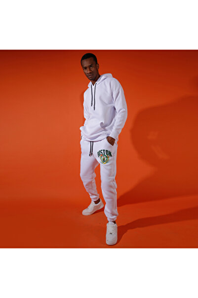 Superbluemexico Unisex Winter Jogger Sweatpants with Elasticated Cuffs