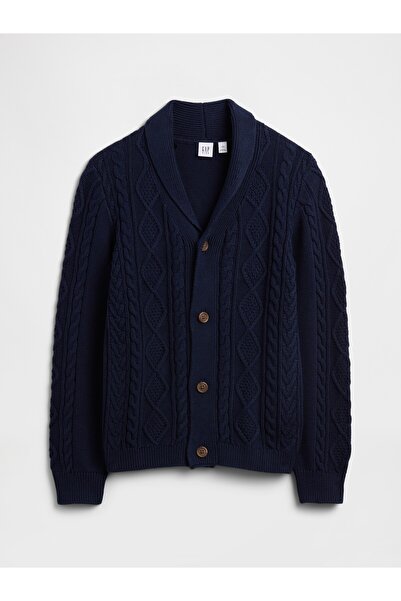 GAP Erkek Çocuk Lacivert Cable Örgü Hırka