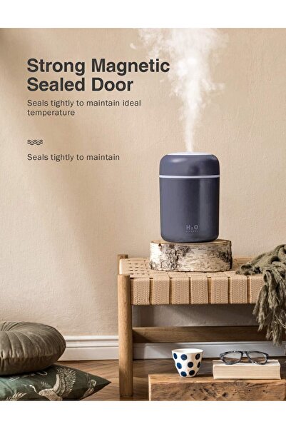 Zet Umidificator Pro-ZET 300ml cu LED și difuzor de arome – USB, silențios și...