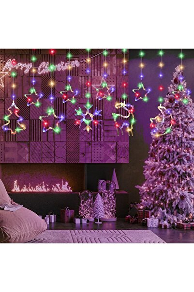 REDz Accessories Crăciun decorativ cu forme 3D (ren, lună, stea, brad, fulg d...