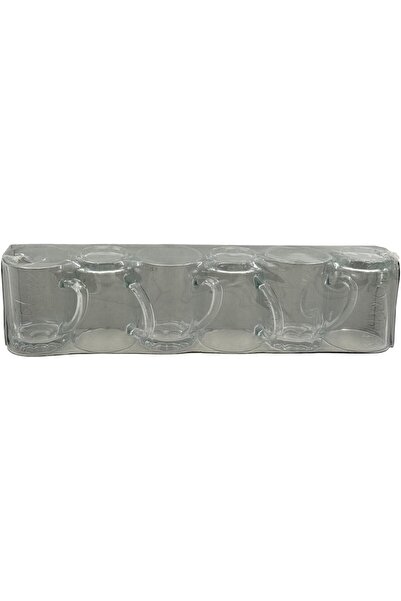 B&D 80ml Glass Cups Set - 6 Transparent Luxury Tea & Coffee Cups, Heat-Resistant, Dishwasher Safe