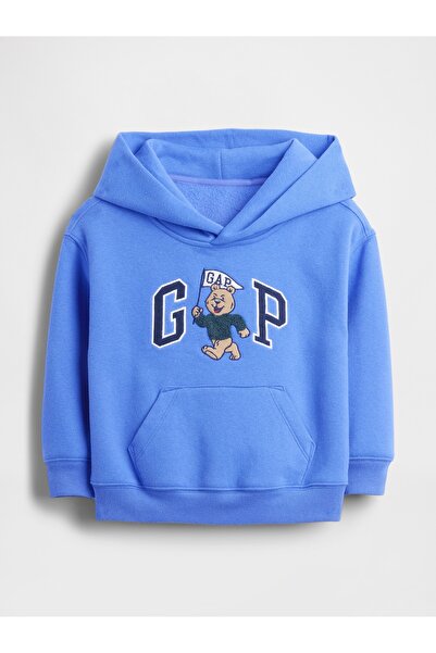 GAP Erkek Bebek Açık Mavi Brannan Bear Logo Sweatshirt