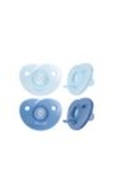 Philips Avent Soothie Pacifier Set (2), 0-6 months, Medical-Grade Silicone, Blue