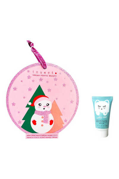 Inuwet كريم لليدين برائحة جوز الهند بحجم السفر مع شكل رجل الثلج 20 مل فينسانتا23