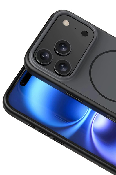 Fuchsia Apple iPhone 17 Pro Neva Magsafe Cover - Black