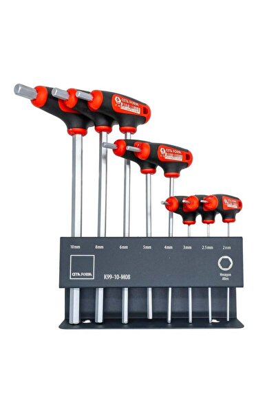 CETA FORM T Saplı Allen Anahtar Takımı 8 Parça