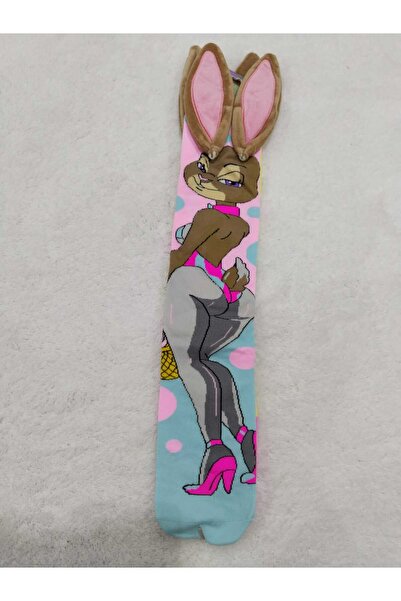 Store Rabbit 3D Figured Girls' Knee High Socks