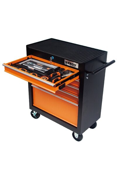 Kendo Dulap de scule profesional cu 5 sertare, 113 buc