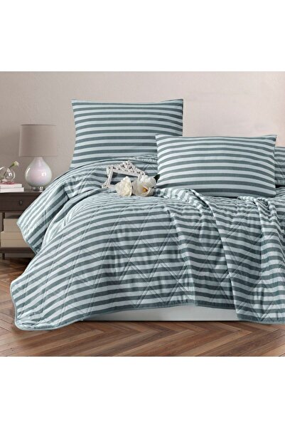 Asir Cuvertură de pat 240x225 cm Water Yollu Satin - Verde