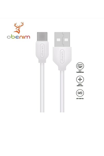 obenim Type-C USB Şarj ve Data Kablosu / Type C kablo 1 Metre / Hızlı Şarj Teknolojisi / USB Type C / 3.0