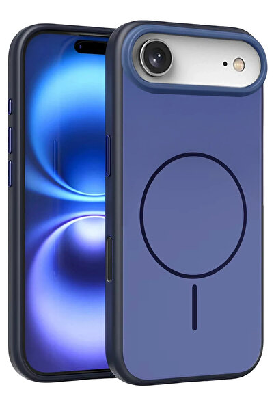 Fuchsia Apple iPhone 17 Air Neva Magsafe Cover - Navy Blue