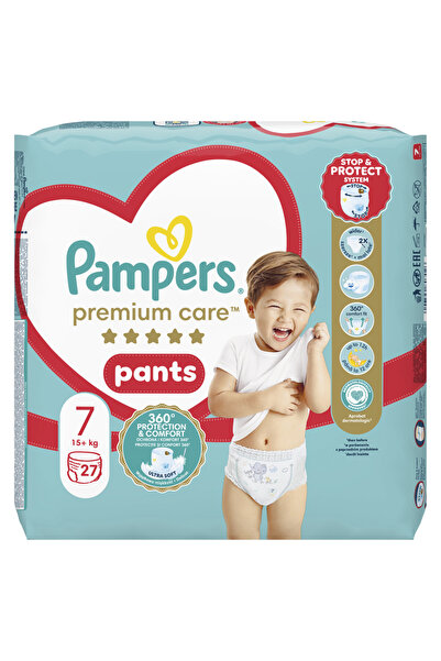 Pampers Premium Care Pants Pull-Up Diapers Size 7, 17 kg+, 27 pcs