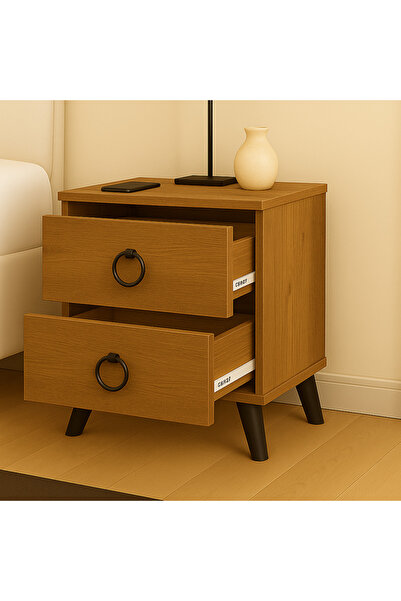 kibele mobilya 2 Çekmeceli Komodin Atlantik Çam