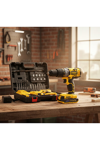 Demka 58V Turbo Güç Japon Tech Full Set Matkap