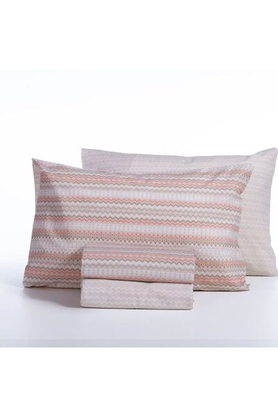 Nef Nef Homeware Set 2 sheets 240x270 cm + 2 pillowcases 52x72 cm Nef-Nef Quantro Beige