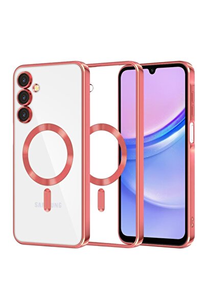 SKYDDAR INNOVATION Case for Samsung Galaxy A15, Luxury Shield Magsafe, Shockproof, sticker set, Red