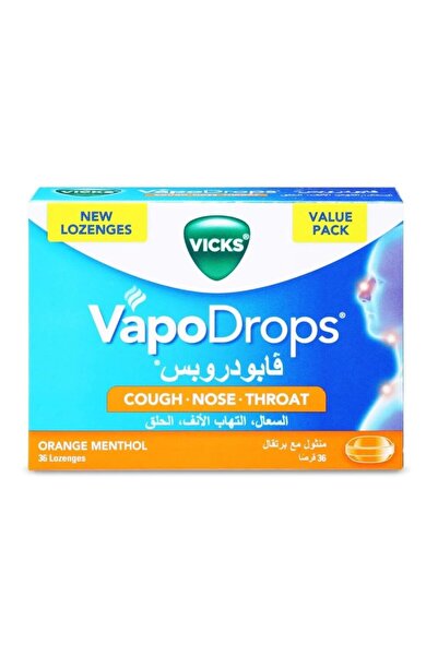 Vicks فيكس فابودروبس استحلاب منثول وبرتقال - 36 قرص