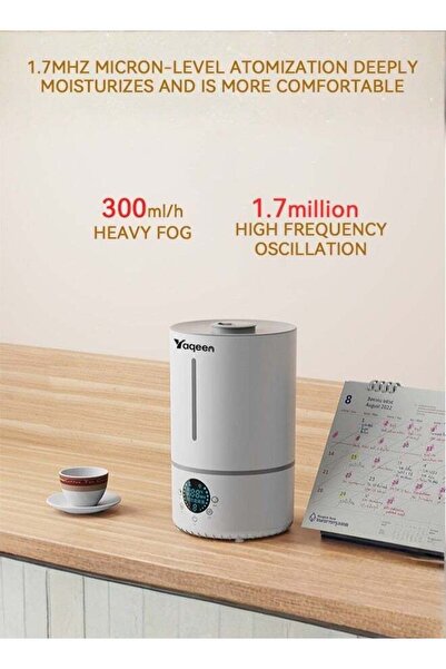 yaqeen 4L Humidifiers for Bedroom Baby Room with auto shut, Smart Cool Mist Top Fill Humidifiers