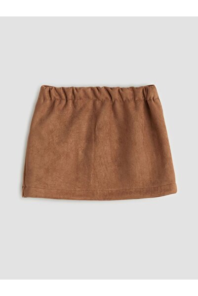 LC Waikiki Lcw Kids Suede Girls' Skirt and Pantyhose