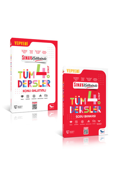 Sınav Yayınları 4. Sınıf Tüm Dersler Konu Anlatımı ve Soru Bankası Kitap Seti