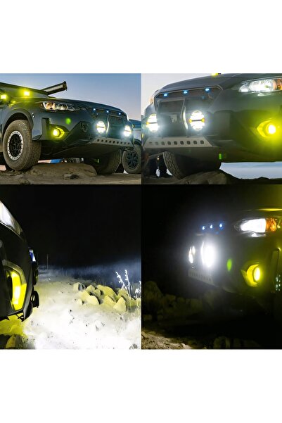 Smart Round LED Work Light, 5 Inch Off-Road Driving Lamp, Black Metal Housing