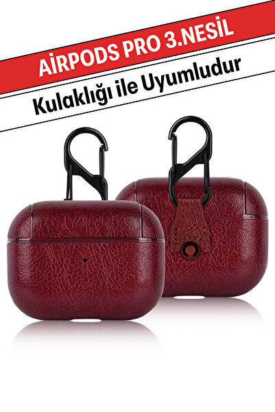 WANNACASE حافظة سماعات Airpods Pro الجيل الثالث المتوافقة مع الجلد الصناعي الفاخر المدمج من السيليكون