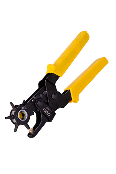 OEM Clește pentru piercing curea din piele, Deli Tools EDL1919 (galben)