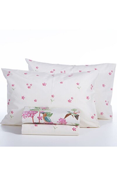 Nef Nef Homeware Set 2 cearsafuri 200x270 cm + 2 fete perna 52x72 cm Nef-Nef Dream Ecru