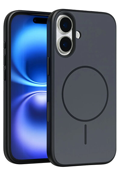 Fuchsia Apple iPhone 17 Neva Magsafe Cover - Black