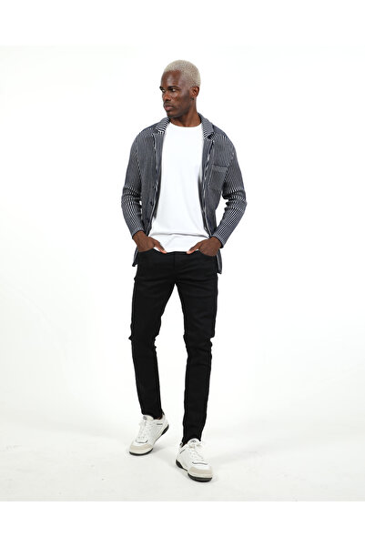 elkumoda Men's Slim Fit Italian Collar Knitted Winter Cardigan Shirt Button Closure Slim Fit