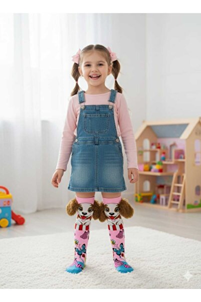 Store Butterfly Foam 3D Figured Girls' Knee-High Socks
