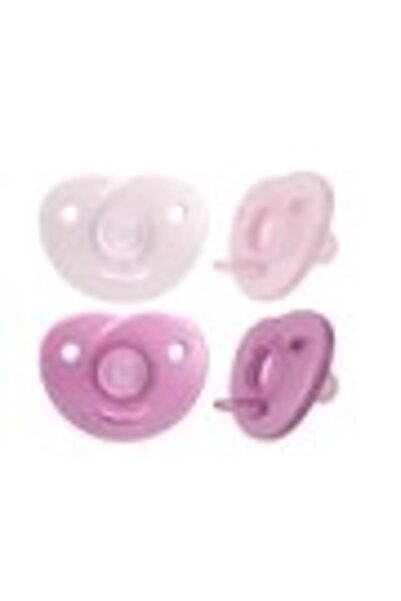Philips Avent Soothie Pacifier Set (2), 0–6 months, Medical Silicone, Symmetric, Pink