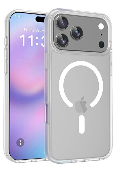 Fuchsia Apple iPhone 17 Pro Jota Magsafe Cover - Transparent